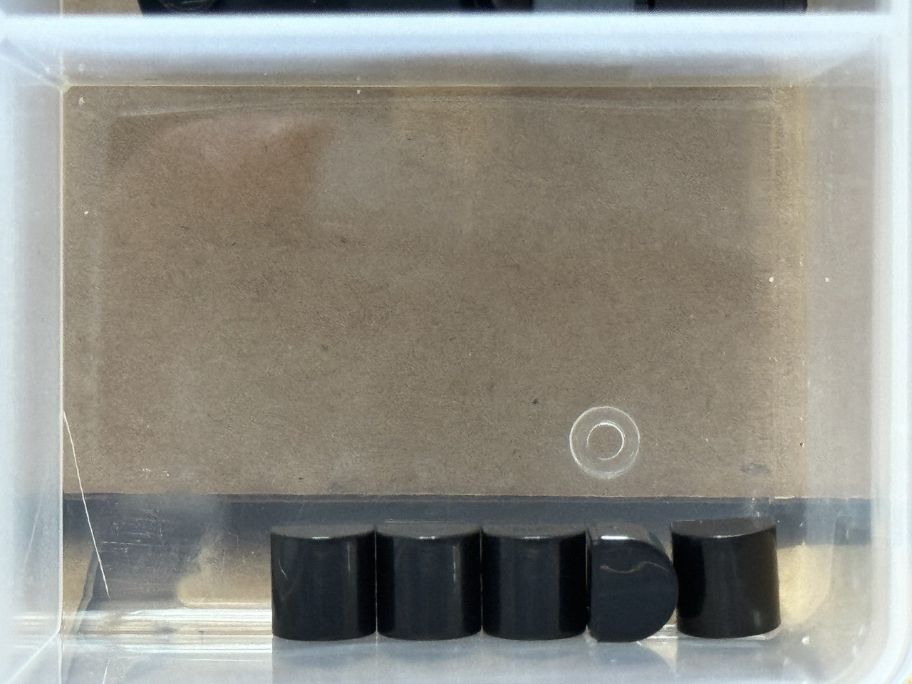 LEGO Parts - Black Slope, Curved 1 x 1 x 2/3 Double - No 49307 - QTY 5