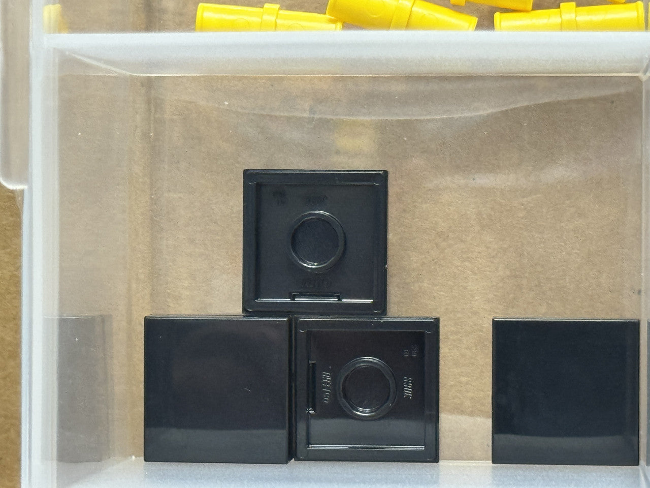 LEGO Parts - Black Tile 2 x 2 - No 3068 - QTY 5