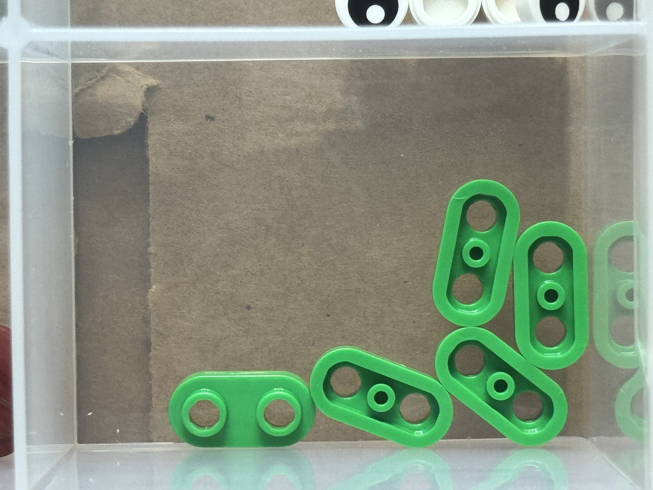 LEGO Parts - Bright Green Plate, Round 1 x 2 with Open Studs - No 35480 - QTY 5
