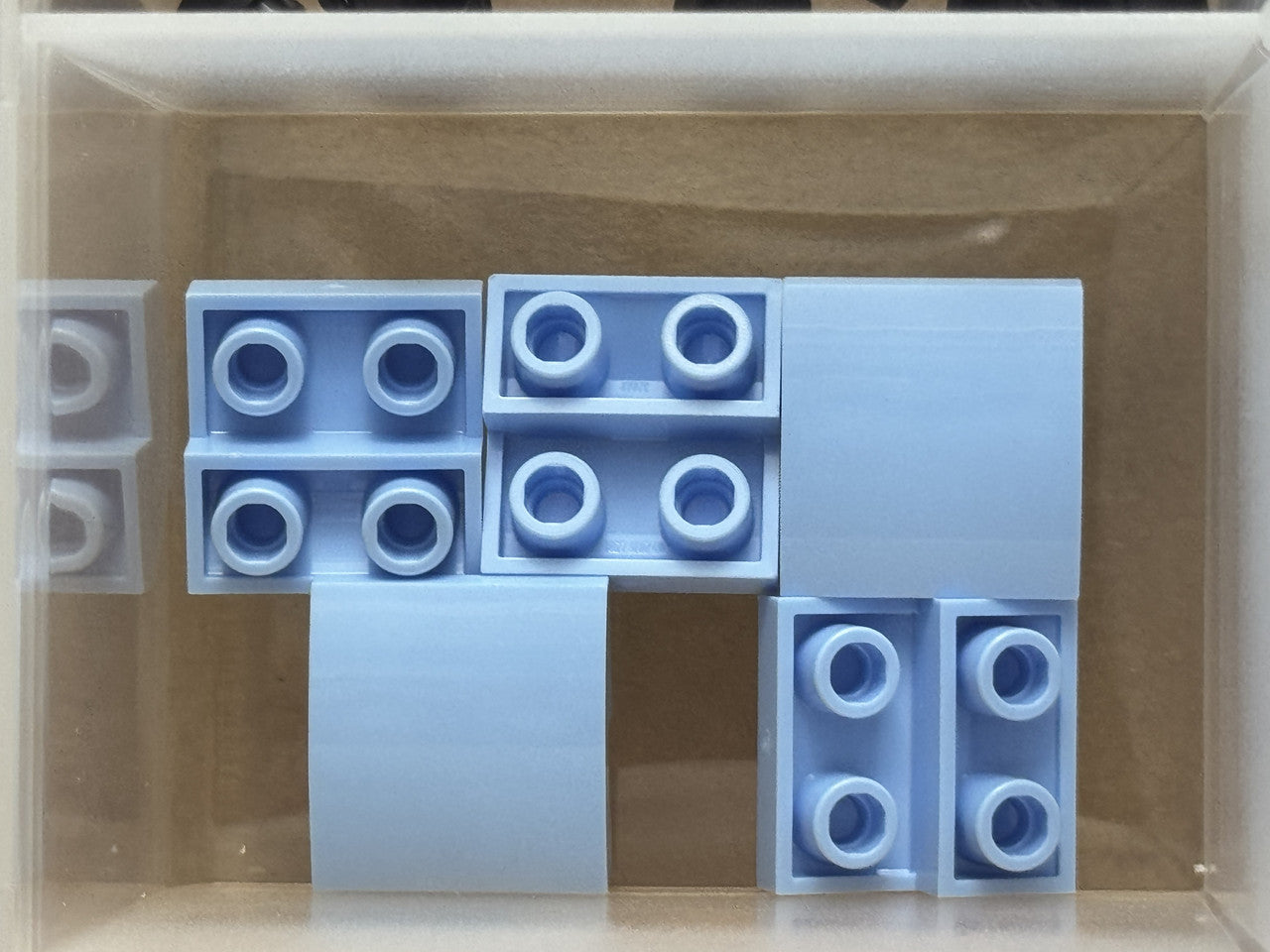 LEGO Parts - Bright Light Blue Slope, Curved 2 x 2 Inverted - No 32803 - QTY 5