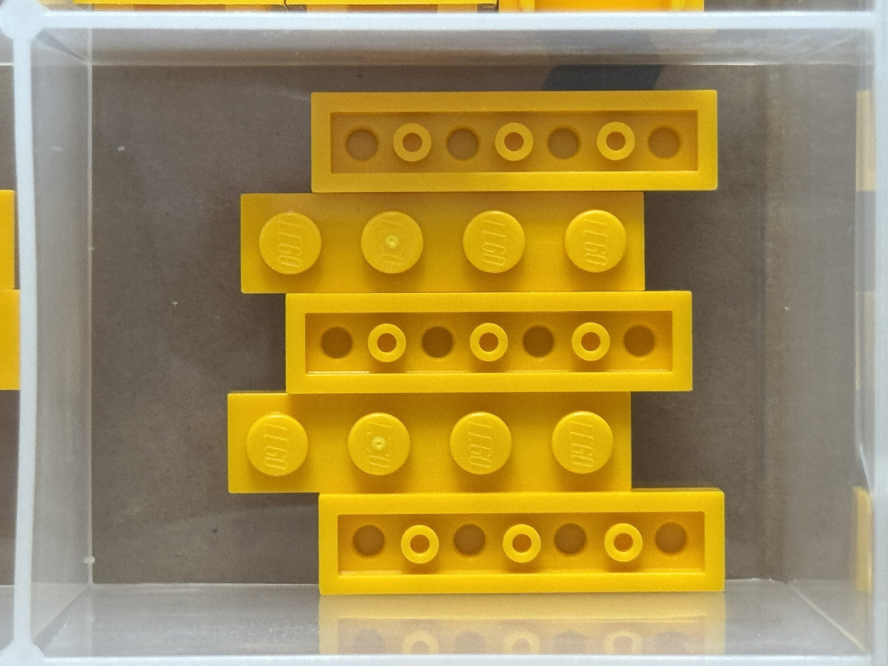 LEGO Parts - Bright Light Orange Plate 1 x 4 - No 3710 - QTY 5