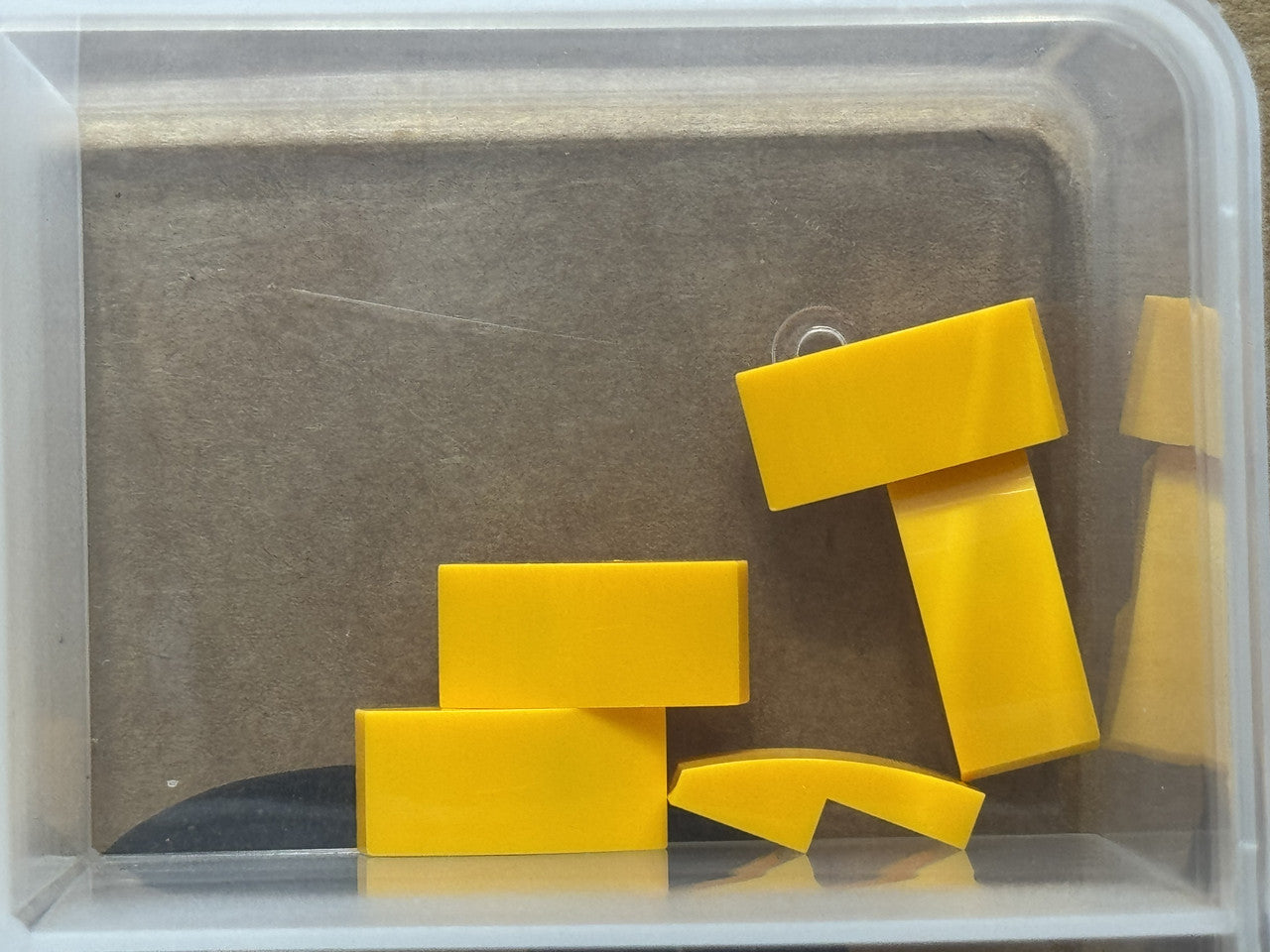 LEGO Parts - Bright Light Orange Slope, Curved 2 x 1 x 2/3 - No 11477 - QTY 5