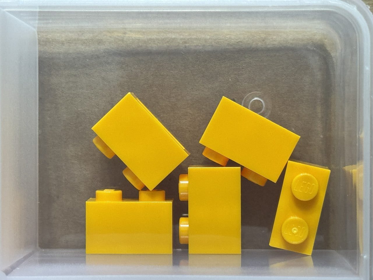 LEGO Parts - Bright Light Orange Brick 1 x 2 - No 3004 - QTY 5