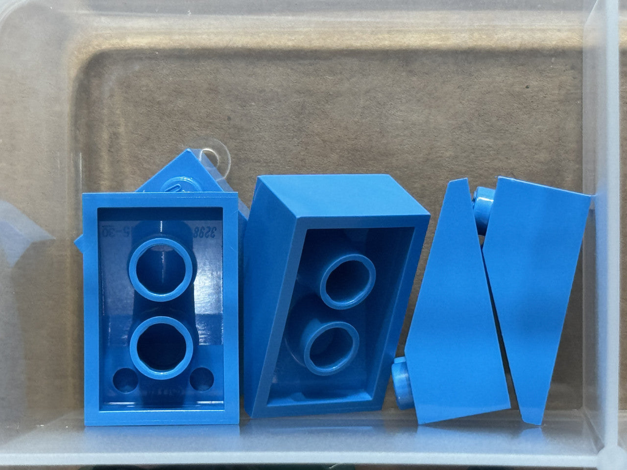 LEGO Parts - Dark Azure Slope 33 3 x 2 - No 3298 - QTY 5