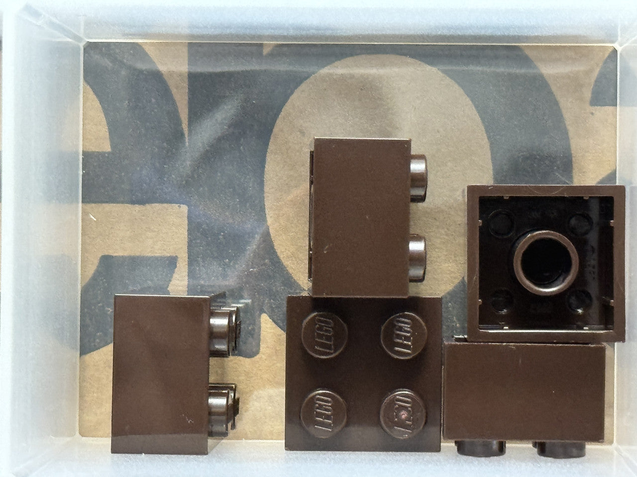 LEGO Parts - Dark Brown Brick 2 x 2 - No 3003 - QTY 5
