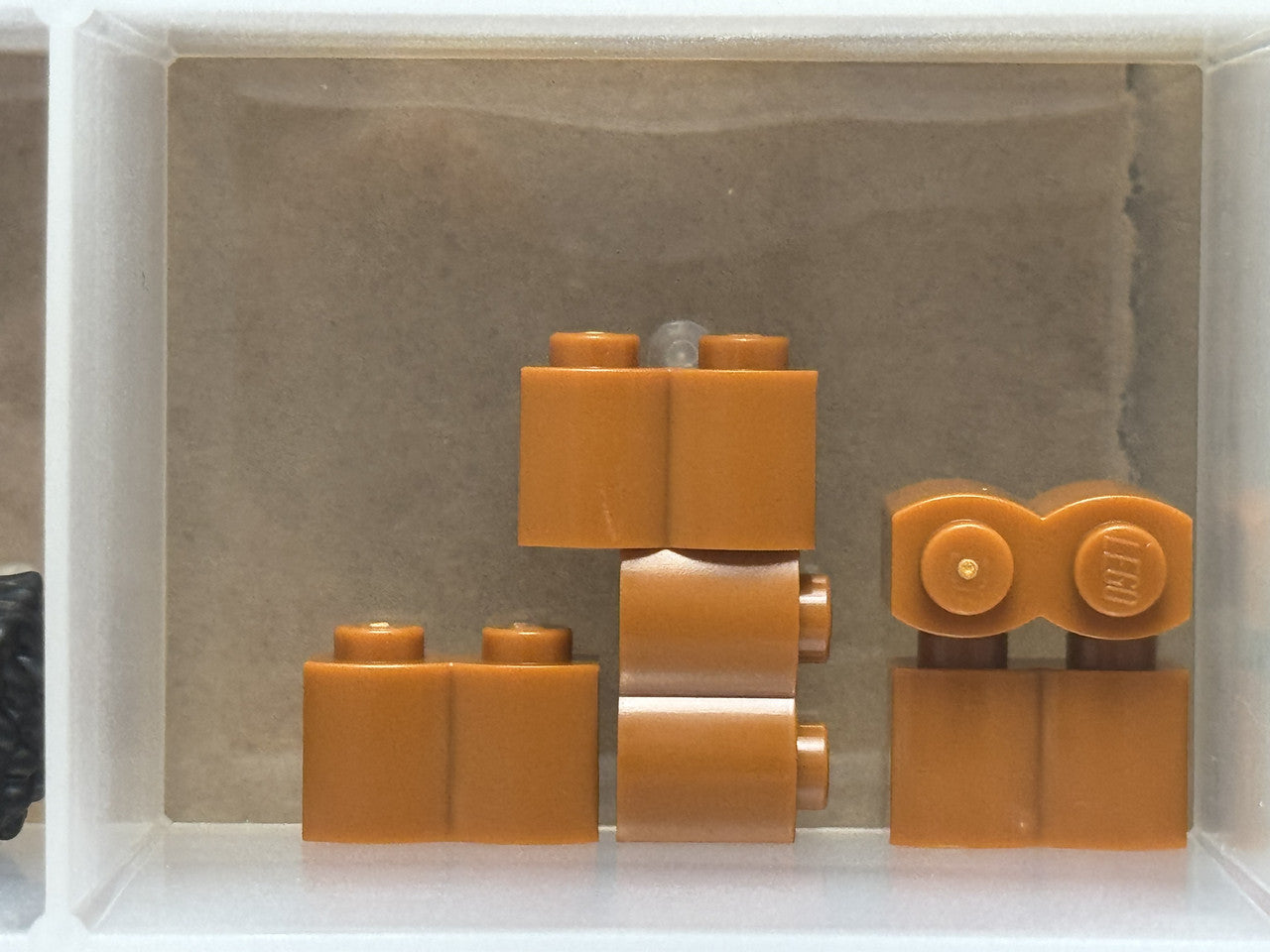 LEGO Parts - Dark Orange Brick 1 x 2 with Log Profile - No 30136 - QTY 5