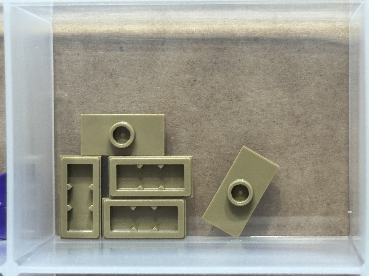 LEGO Parts - Dark Tan Plate 1 x 2 with 1 Stud (Jumper) - No 15573 - QTY 5