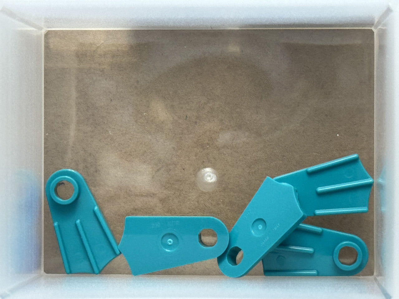 LEGO Parts - Dark Turquoise Minifigure Footgear Flipper - No 2599a - QTY 5