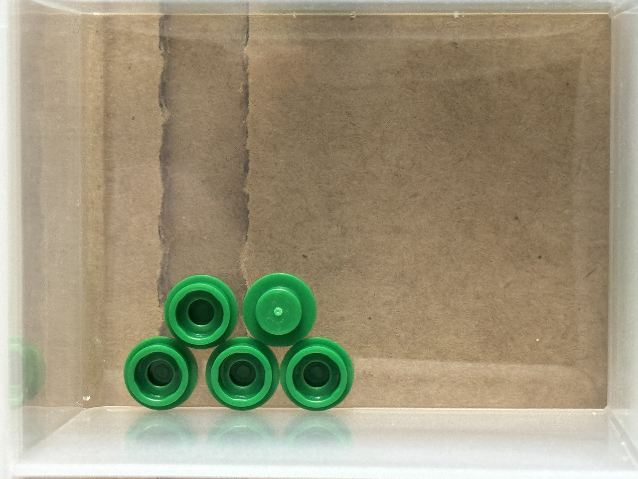 LEGO Parts - Green Plate, Round 1 x 1 - No 4073 - QTY 5