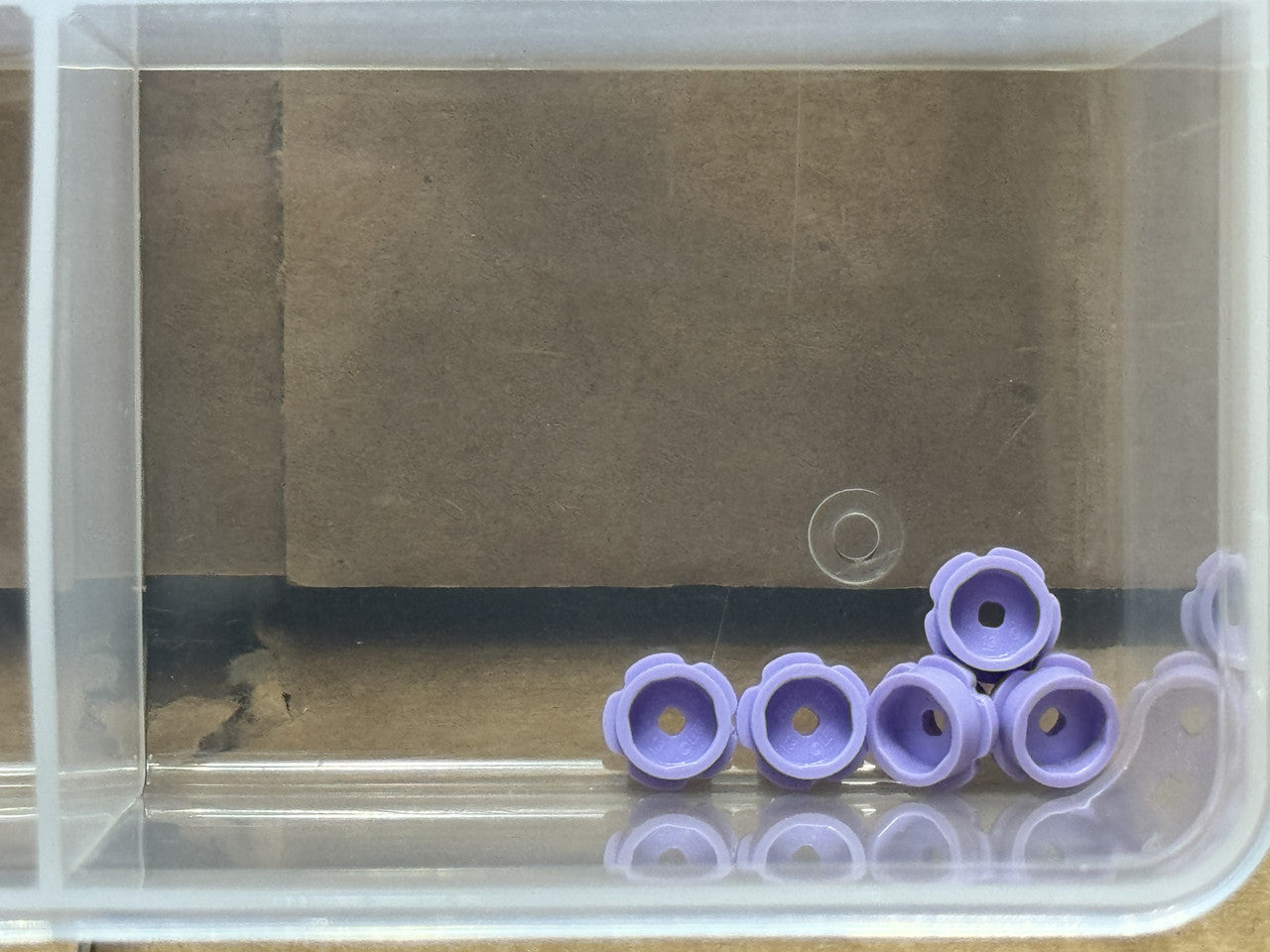 LEGO Parts - Lavender Plate, Round 1 x 1 with Flower Edge - No 24866 - QTY 5