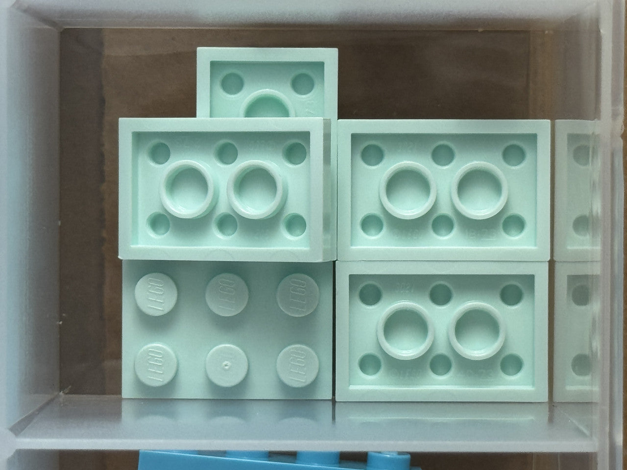 LEGO Parts - Light Aqua Plate 2 x 3 - No 3021 - QTY 5