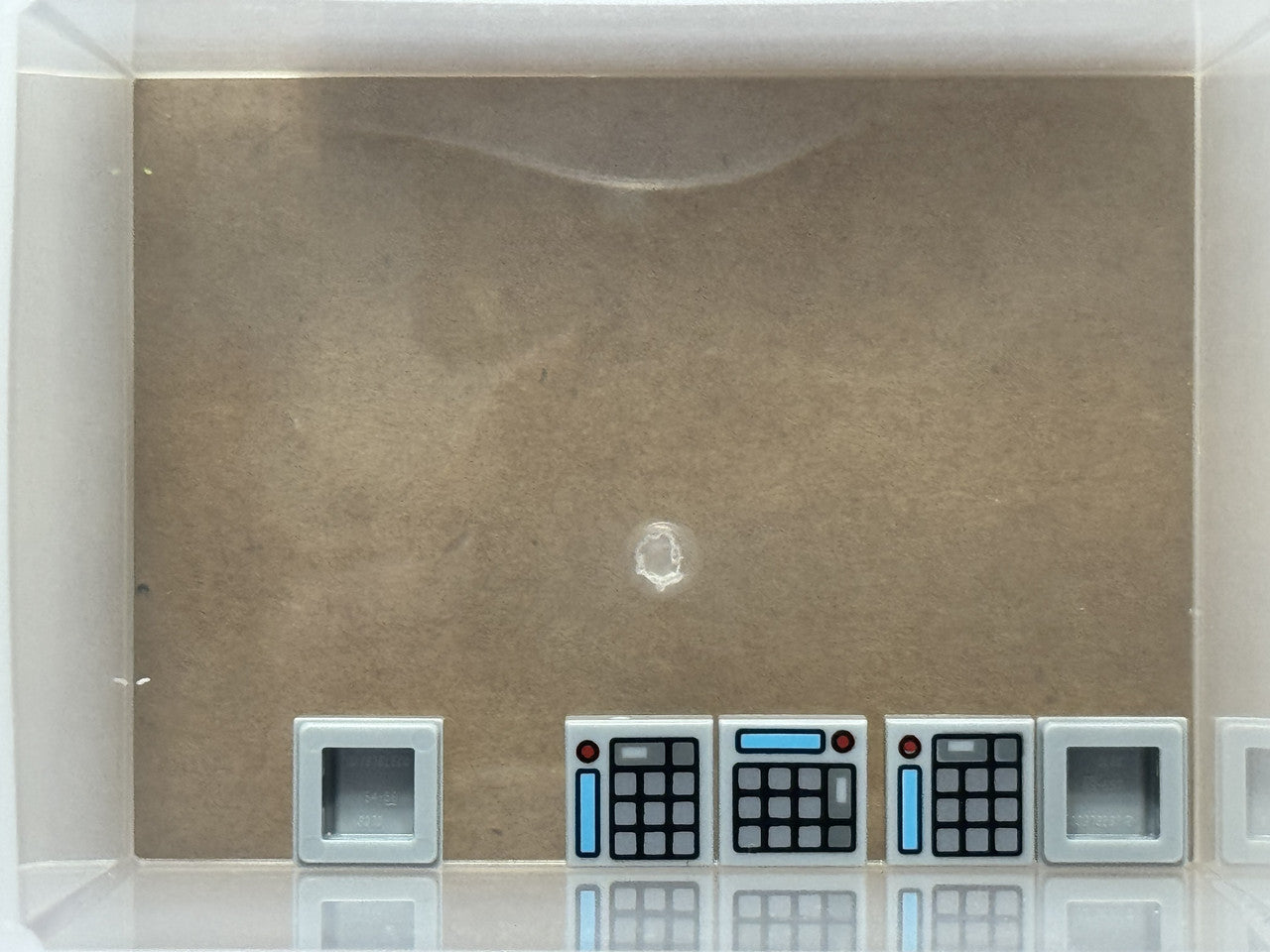LEGO Parts - Light Bluish Gray Tile 1 x 1 Keypad Buttons - No 3070pb174 - QTY 5
