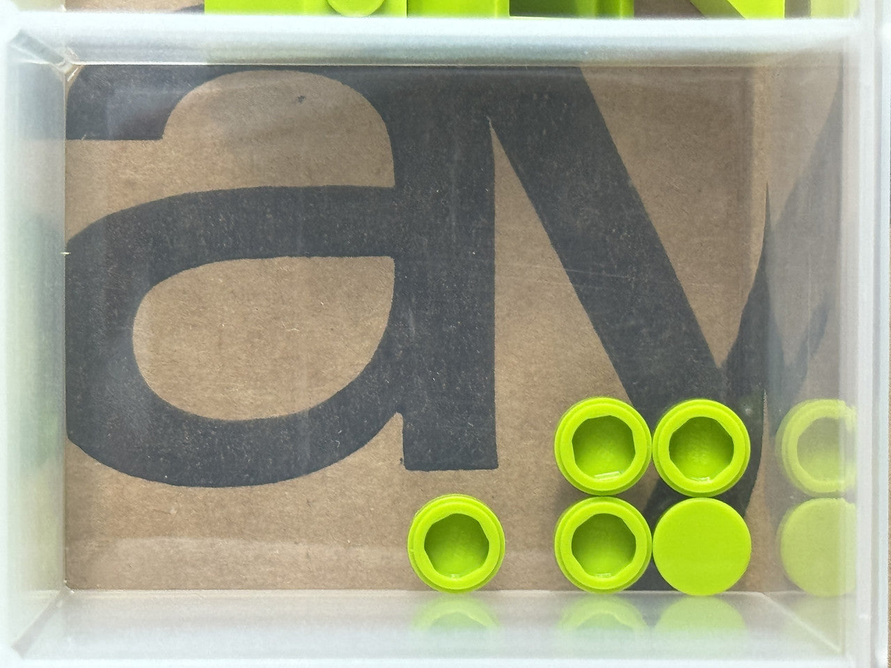 LEGO Parts - Lime Tile, Round 1 x 1 - No 98138 - QTY 5