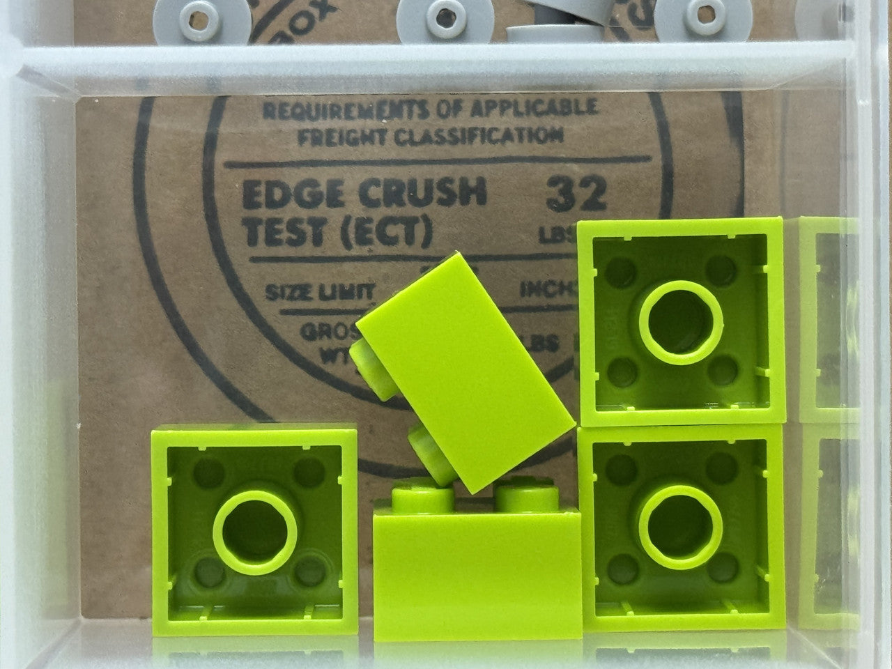 LEGO Parts - Lime Brick 2 x 2 - No 3003 - QTY 5