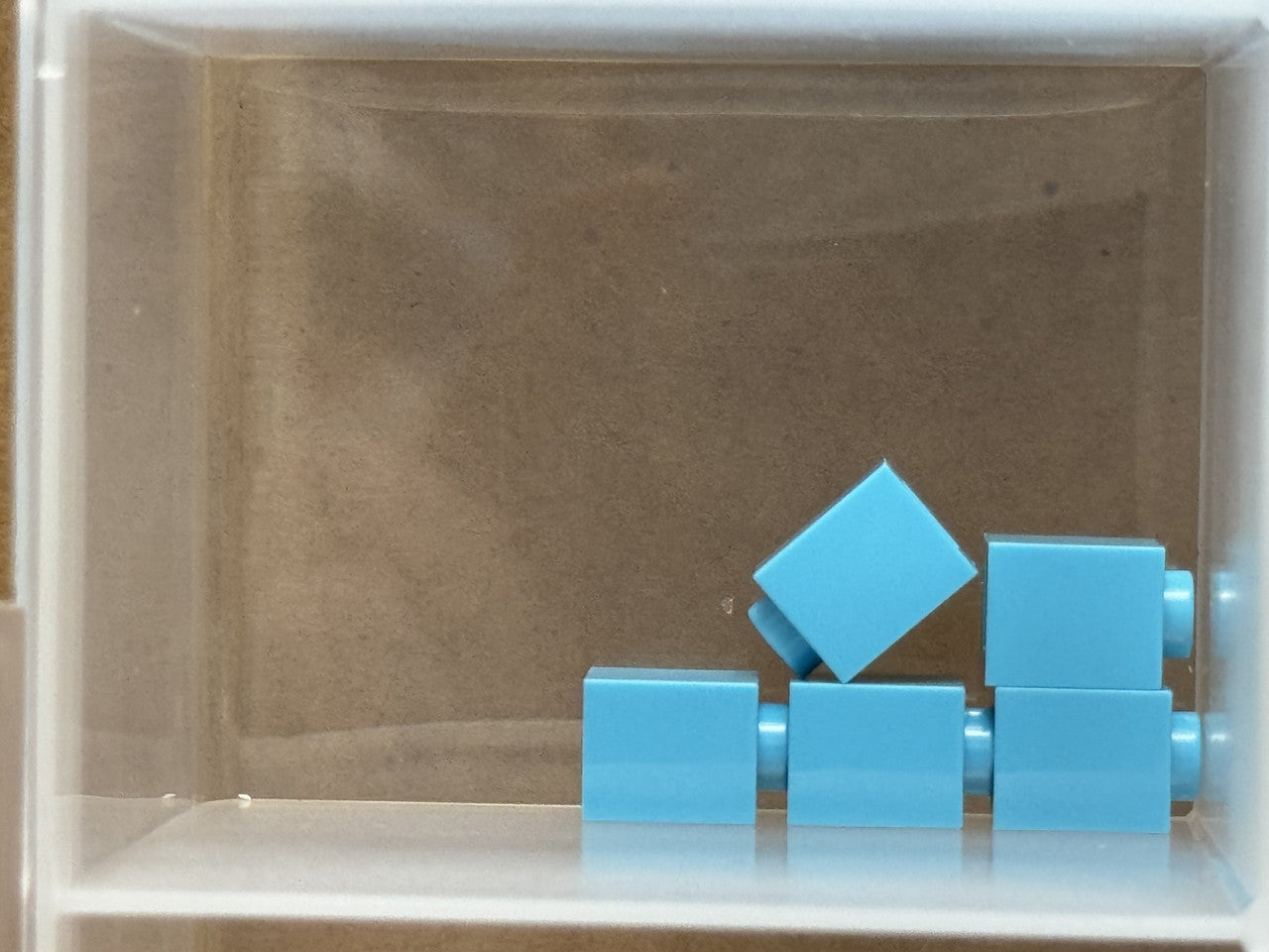LEGO Parts - Medium Azure Brick 1 x 1 - No 3005 - QTY 5