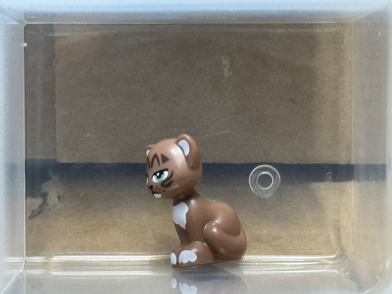 LEGO Parts - Medium Brown Cat, Friends Style, Sitting - No 11602pb16 - QTY 1