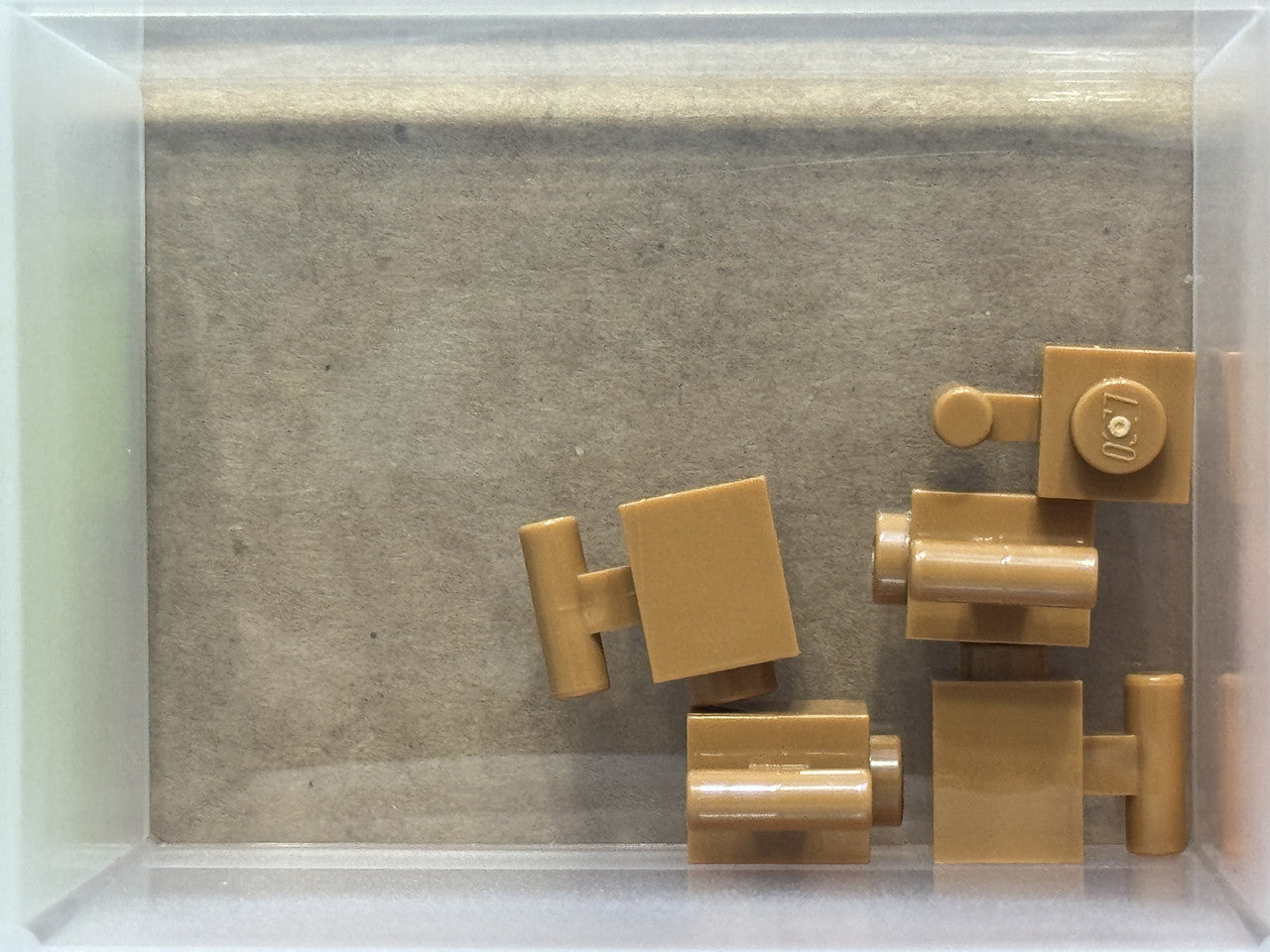LEGO Parts - Medium Nougat Brick 1 x 1 with Bar Handle - No 2921 - QTY 5