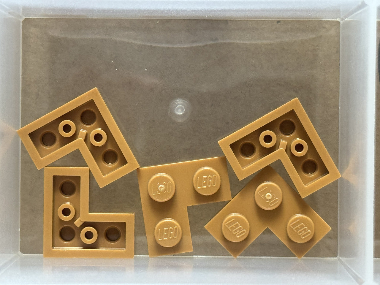 LEGO Parts - Medium Nougat Plate 2 x 2 Corner - No 2420 - QTY 5