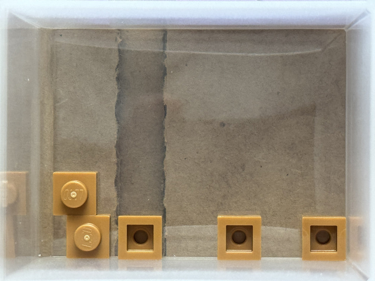 LEGO Parts - Medium Nougat Plate 1 x 1 - No 3024 - QTY 5