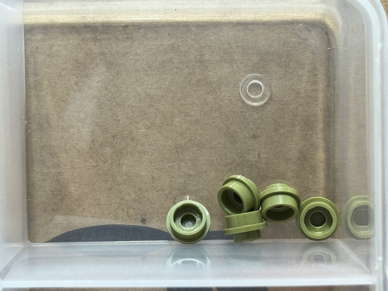 LEGO Parts - Olive Green Plate, Round 1 x 1 - No 4073 - QTY 5