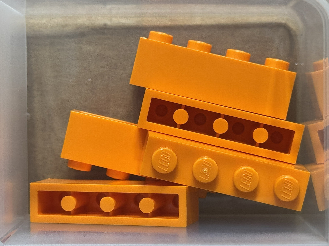 LEGO Parts - Orange Brick 1 x 4 - No 3010 - QTY 5