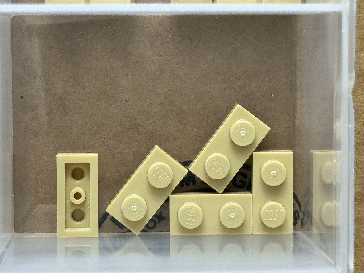 LEGO Parts - Tan Plate 1 x 2 - No 3023 - QTY 5