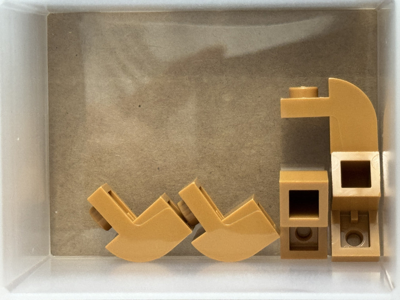 LEGO Parts - Medium Nougat Slope, Curved 2 x 1 x 1 1/3 - No 6091 - QTY 5