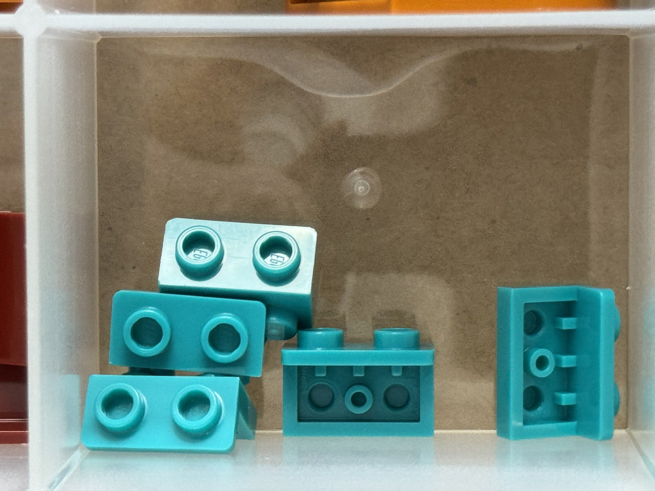 LEGO Parts - Dark Turquoise Bracket 1 x 2 - 1 x 2 - No 99781 - QTY 5