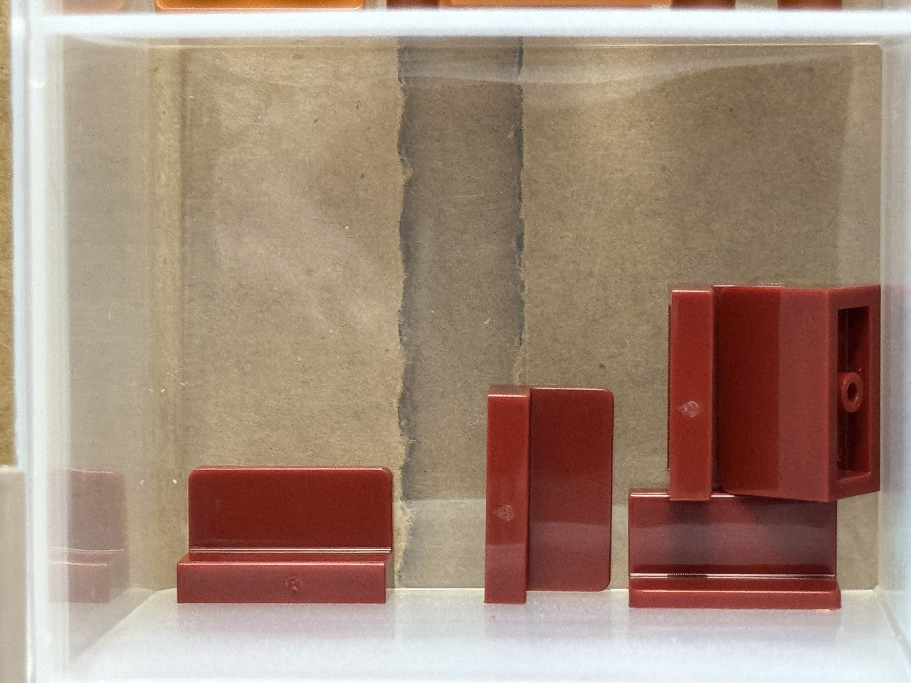 LEGO Parts - Dark Red Panel 1 x 2 x 1 with Rounded Corners - No 4865b - QTY 5