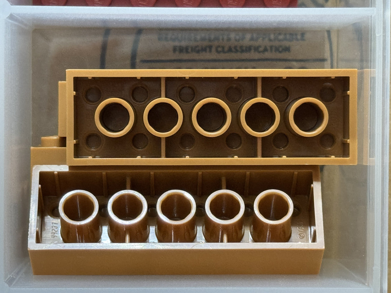LEGO Parts - Medium Nougat Brick 2 x 6 - No 2456 - QTY 5