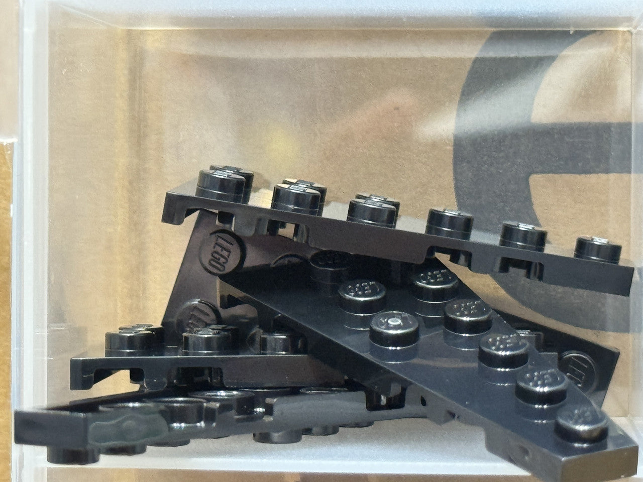 LEGO Parts - Black Wedge, Plate 6 x 3 Right - No 54383 - QTY 5