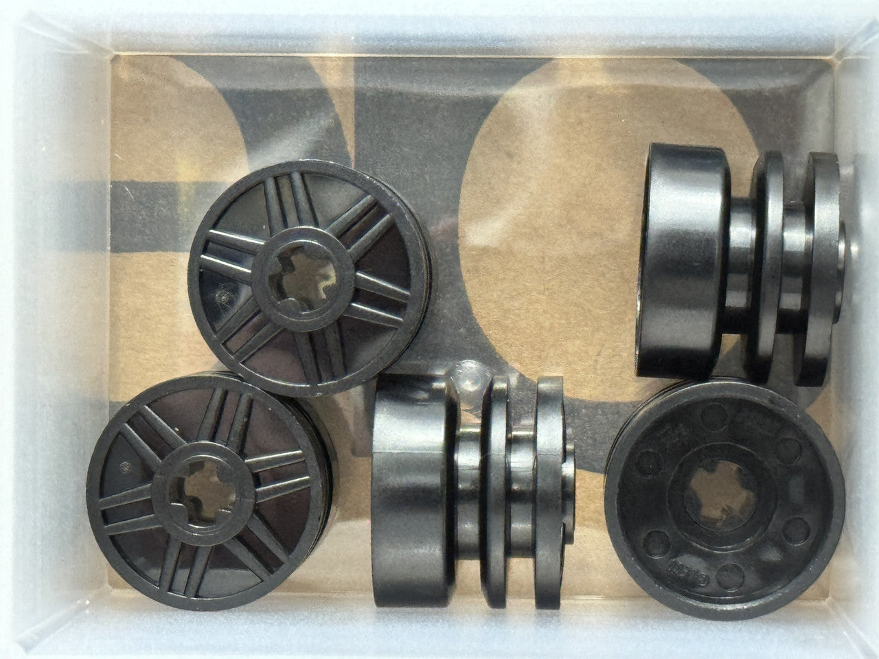 LEGO Parts - Black Wheel 18mm D. x 14mm - No 55982 - QTY 5