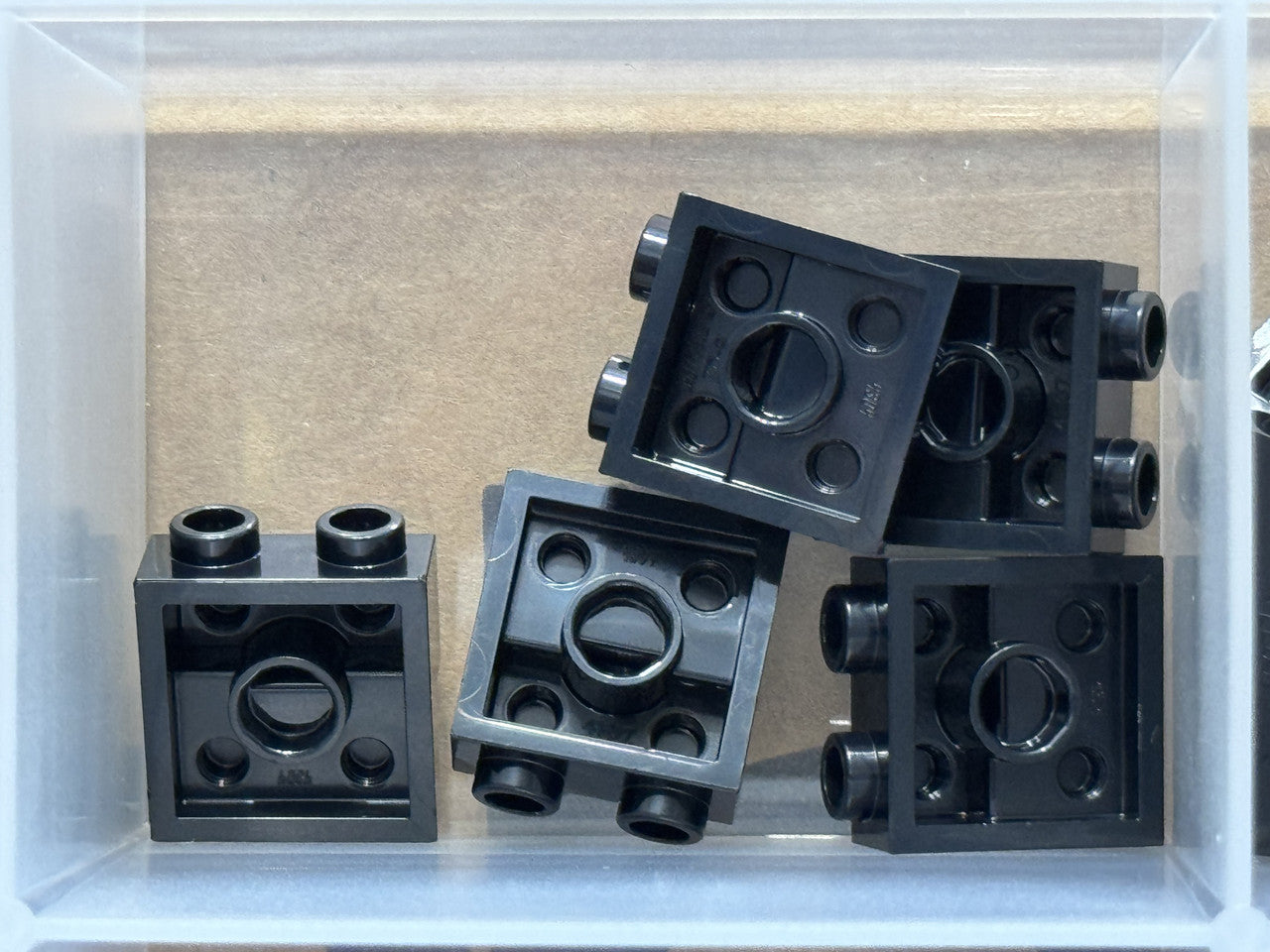 LEGO Parts - Black Plate 2 x 2 x 2/3 2 Studs on Side - No 4304 - QTY 5