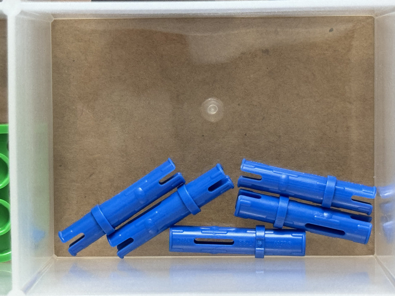 LEGO Parts - Blue Technic, Pin 3L with Friction Ridges - No 6558 - QTY 5