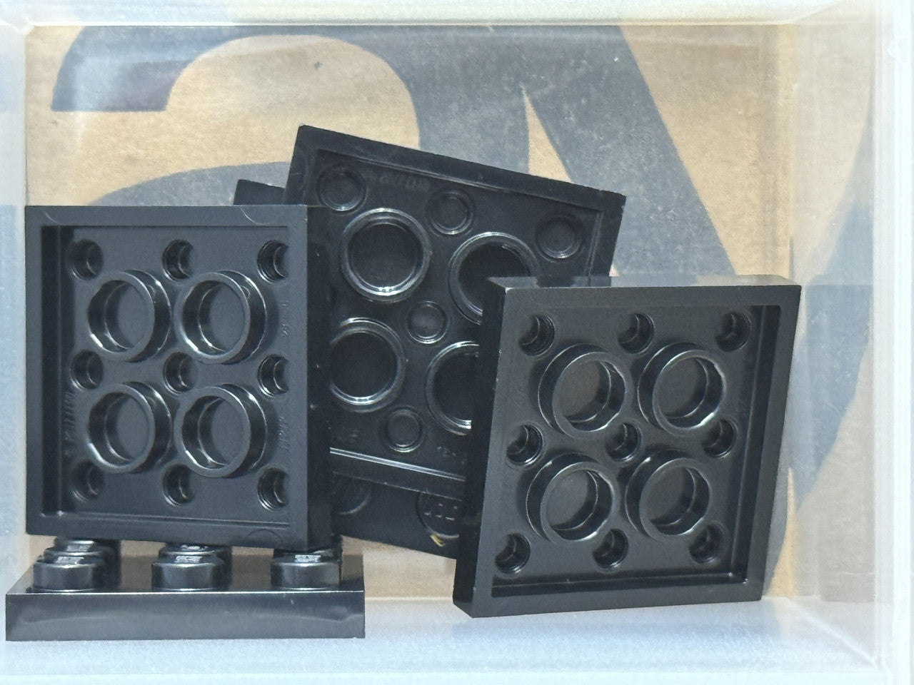 LEGO Parts - Black Plate 3 x 3 - No 11212 - QTY 5