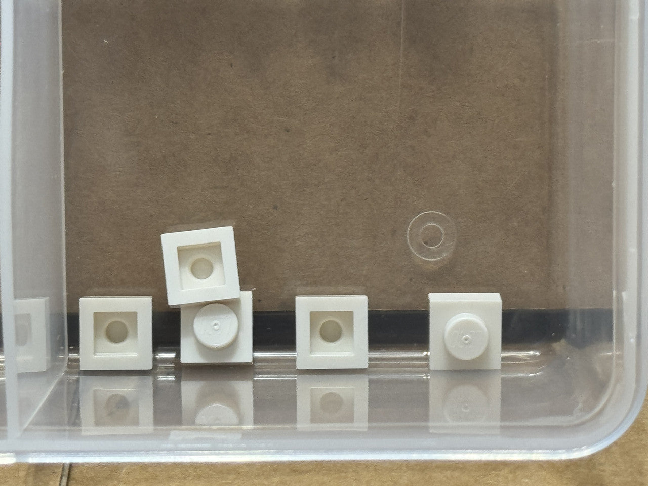 LEGO Parts - White Plate 1 x 1 - No 3024 - QTY 5