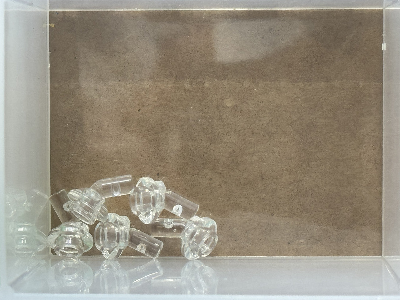 LEGO Parts - Trans-Clear Bar 1L with Angled Hollow Stud - No 65578 - QTY 5