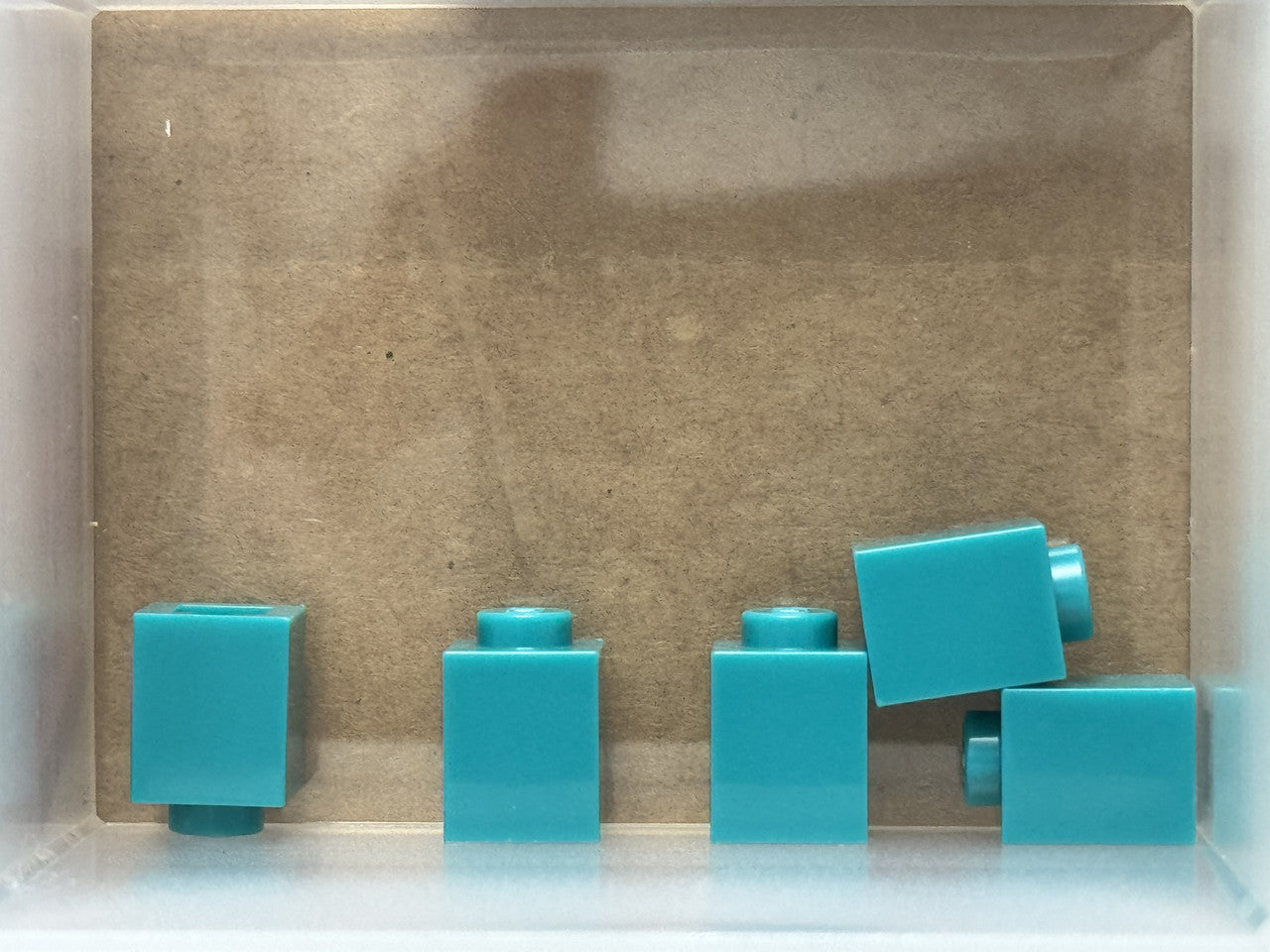 LEGO Parts - Dark Turquoise Brick 1 x 1 - No 3005 - QTY 5