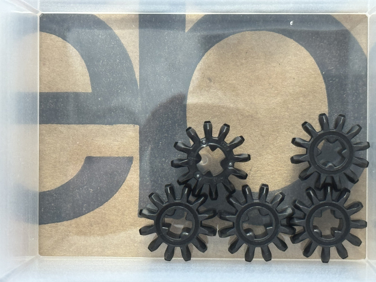 LEGO Parts - Black Technic, Gear 12 Tooth Double Bevel - No 32270 - QTY 5