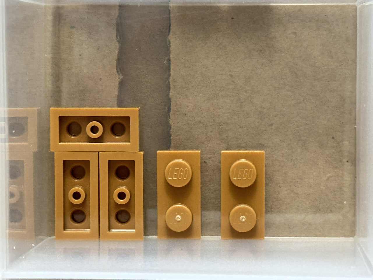 LEGO Parts - Medium Nougat Plate 1 x 2 - No 3023 - QTY 5