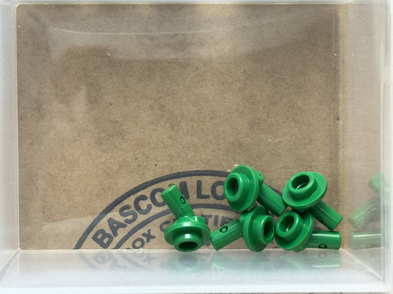 LEGO Parts - Green Bar 1L with Angled Hollow Stud - No 65578 - QTY 5