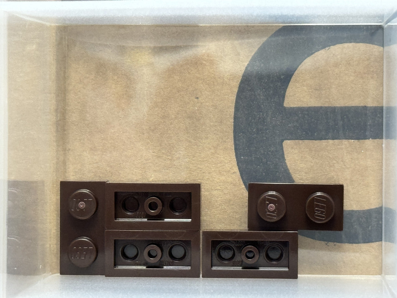 LEGO Parts - Dark Brown Plate 1 x 2 - No 3023 - QTY 5