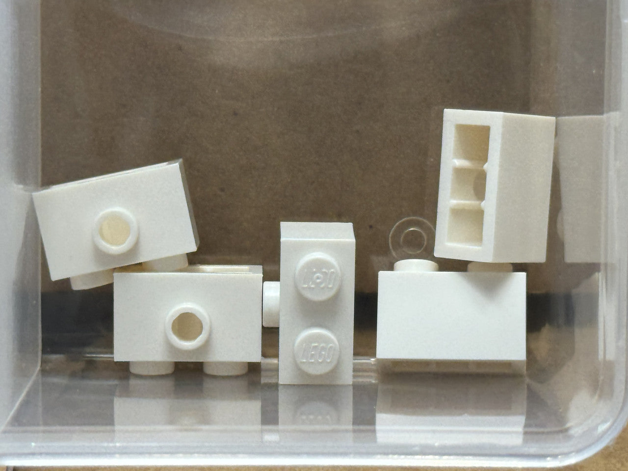 LEGO Parts - White Brick 1 x 2 with Stud on Side - No 86876 - QTY 5
