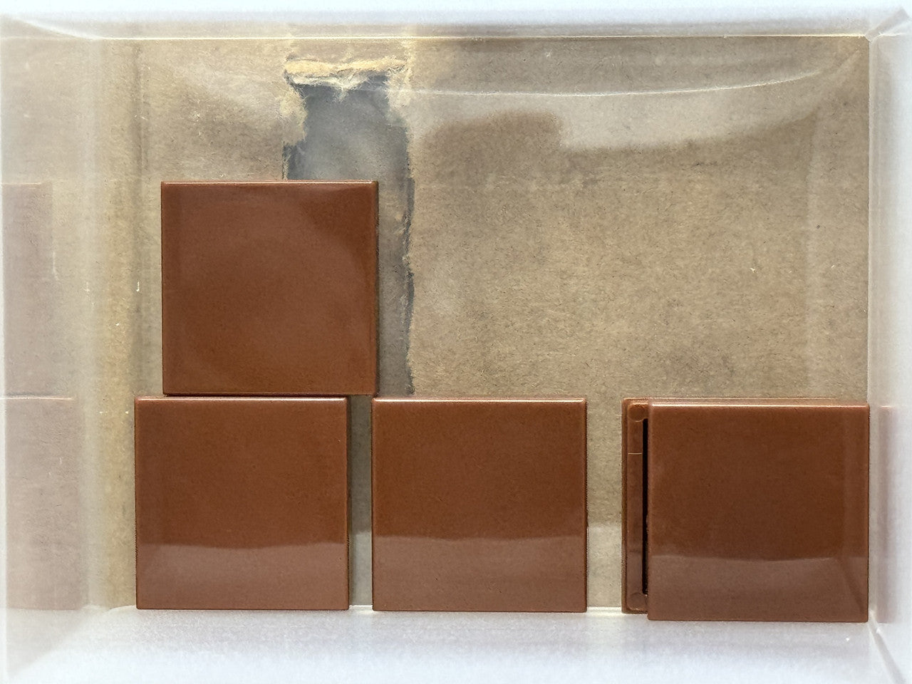 LEGO Parts - Reddish Brown Tile 2 x 2 - No 3068 - QTY 5