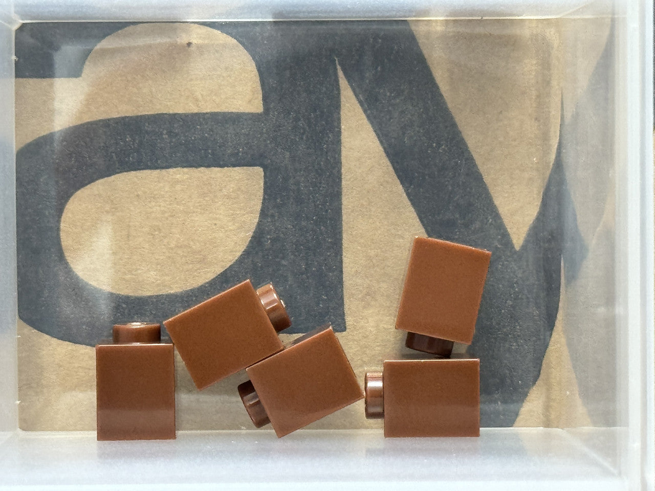 LEGO Parts - Reddish Brown Brick 1 x 1 - No 3005 - QTY 5