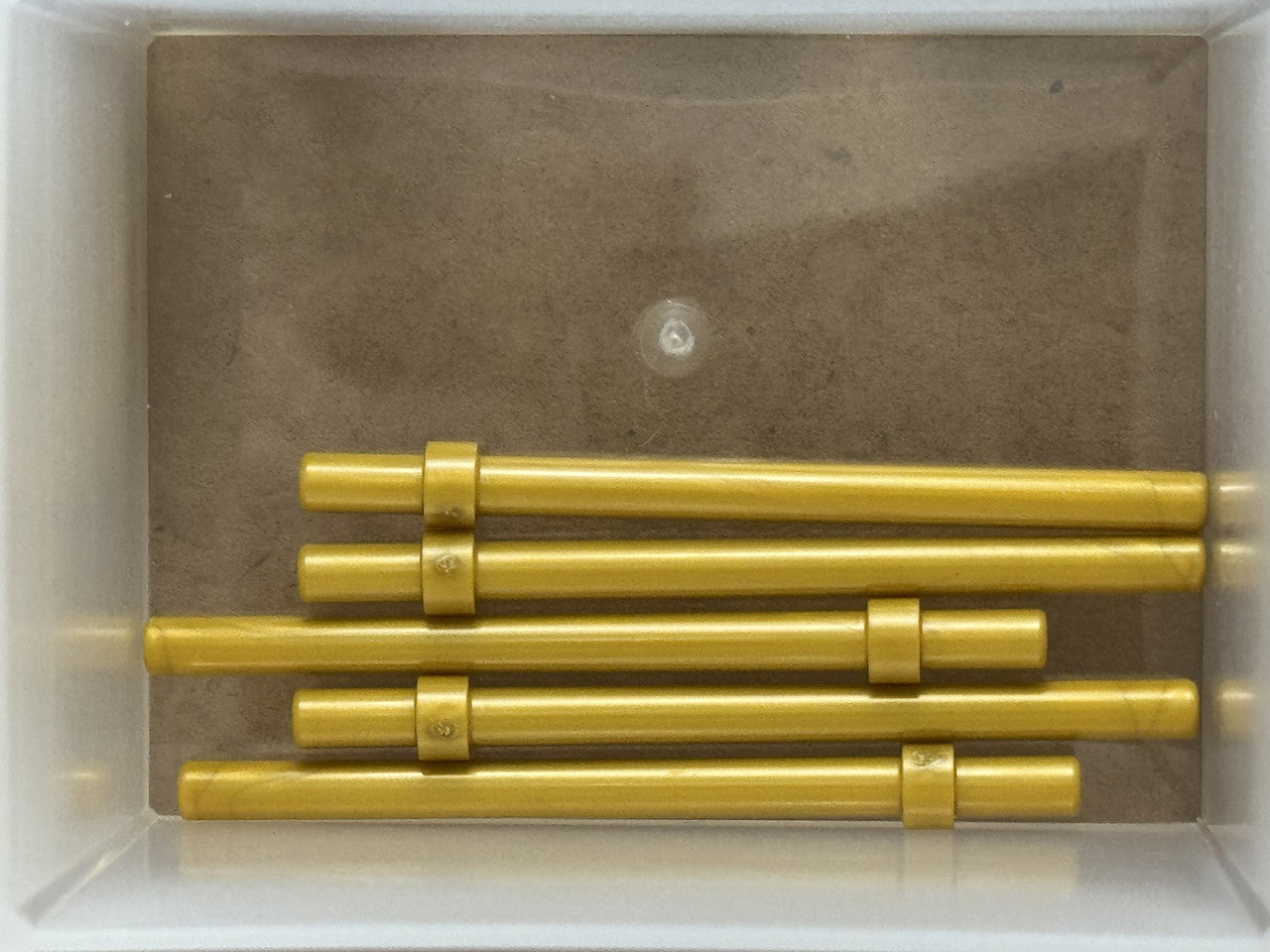 LEGO Parts - Pearl Gold Bar 6L with Stop Ring - No 63965 - QTY 5