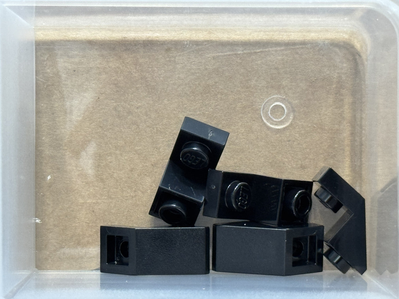 LEGO Parts - Black Slope, Inverted 45 2 x 1 with 2/3 Cutout - No 2310 - QTY 5