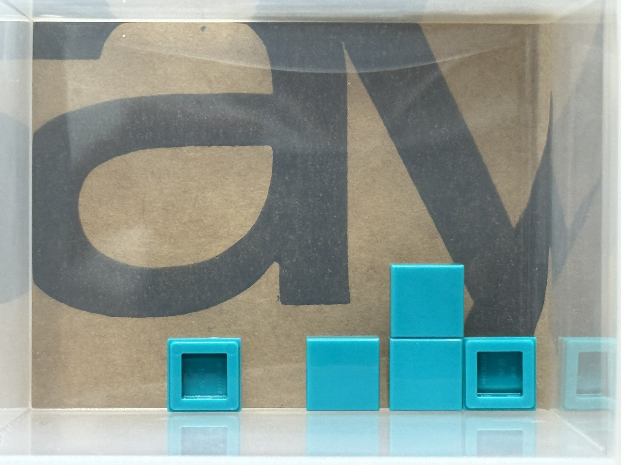 LEGO Parts - Dark Turquoise Tile 1 x 1 - No 3070 - QTY 5