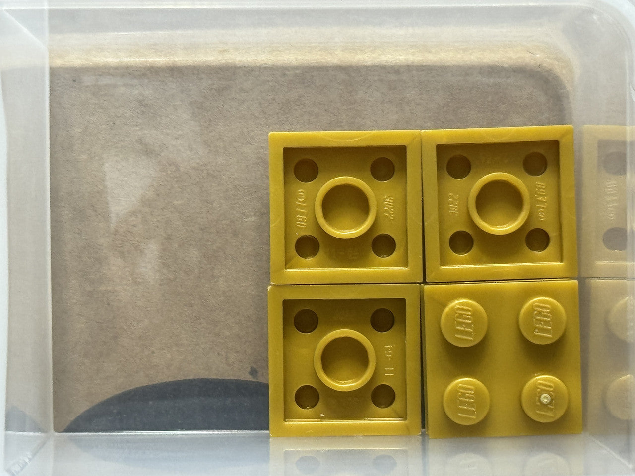 LEGO Parts - Pearl Gold Plate 2 x 2 - No 3022 - QTY 5