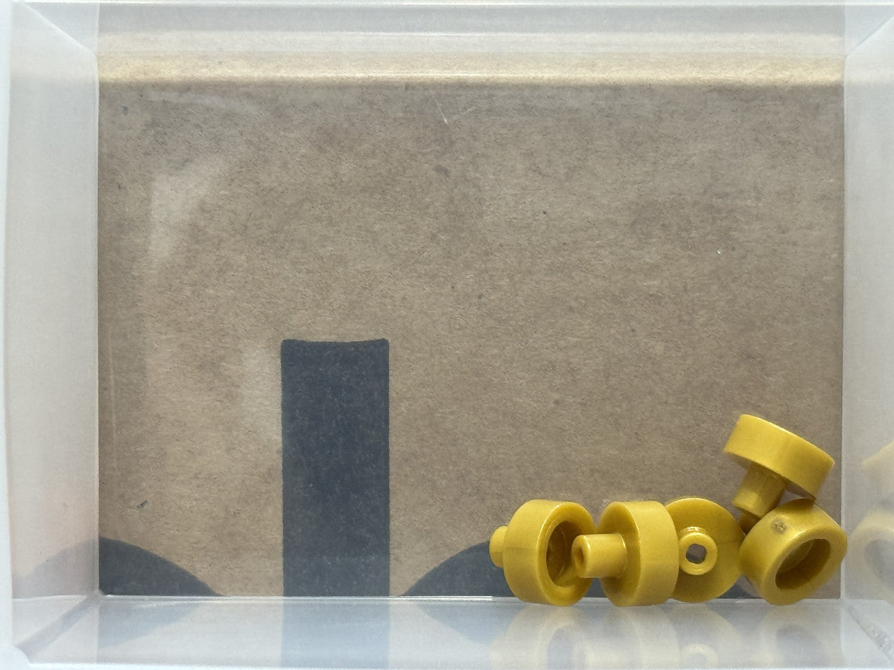 LEGO Parts - Pearl Gold Tile, Round 1 x 1 Bar Small Pin Hole - No 20482 - QTY 5